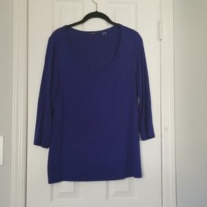 Scoop Neck Tahari Blouse